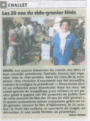 Article echo republicain du 07/09/2015