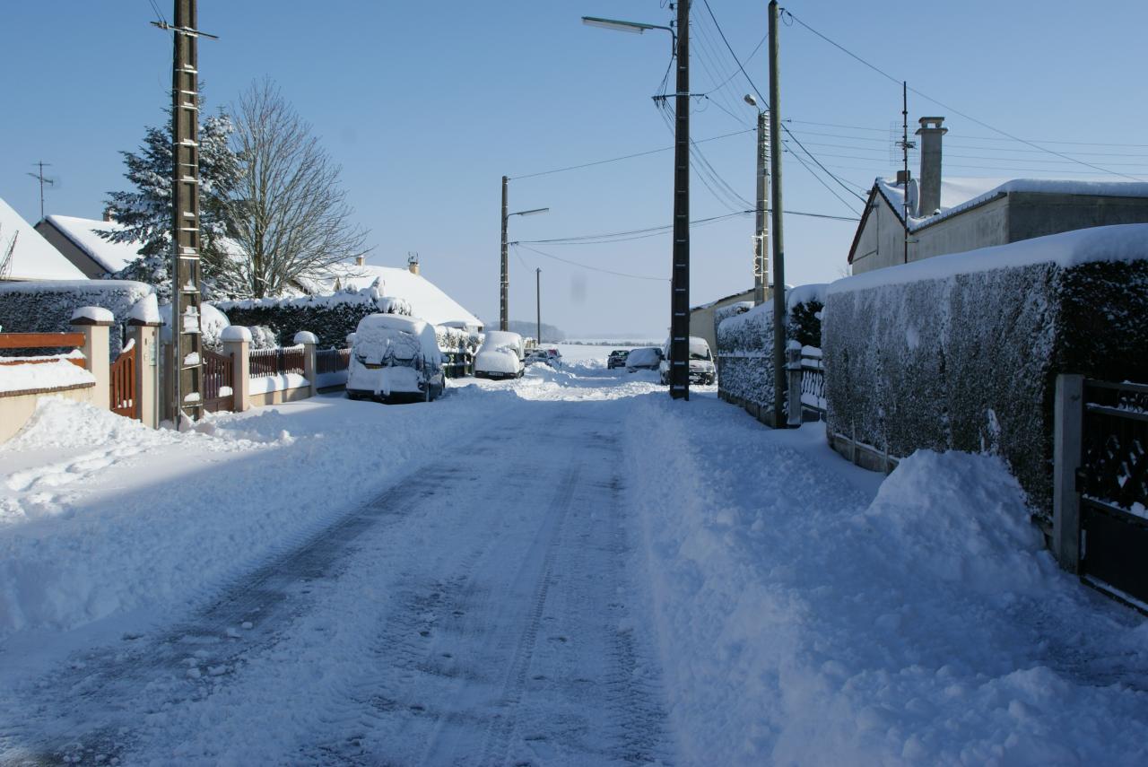 Rue du levant sous la neige